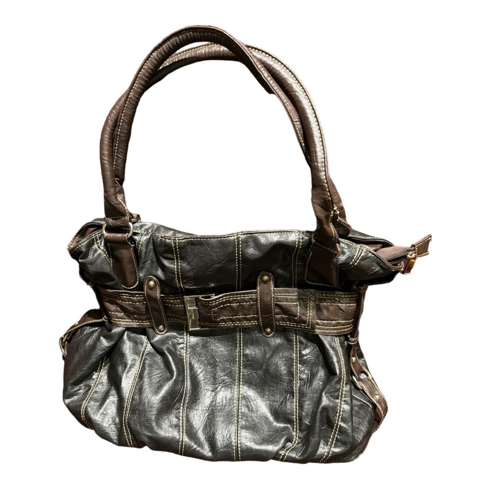 Boho Style Shoulder Bag Women's Black/Brown - Picture 1 of 13